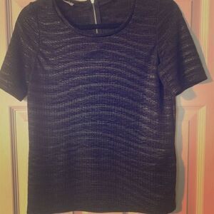 Pimkie Textured Black Top – Size Small (Euro Brand)